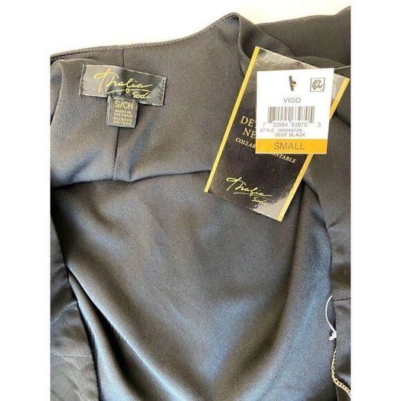 Thalia Sodi Shift Dress Small Black Bell-Sleeves‎ - Picture 7 of 11